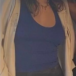 Blue Open Back Urban Outfitters Tank